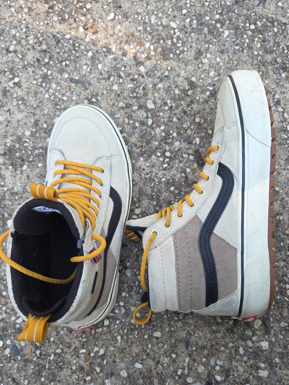Vans Sk8-Hi MTE-2 Utility Pop High Top Sneakers Beige White - Size 6.5/8 Women's